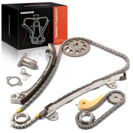 A-Premium 12-PC Engine Timing Chain Kit Compatible with Toyota Camry 2002-2011, RAV4 2001-2008, Corolla 2009-2012, Highlander, Matrix & Scion tC, xB & Lexus HS250h & Pontiac Vibe, DOHC, L4 2.0L 2.4L