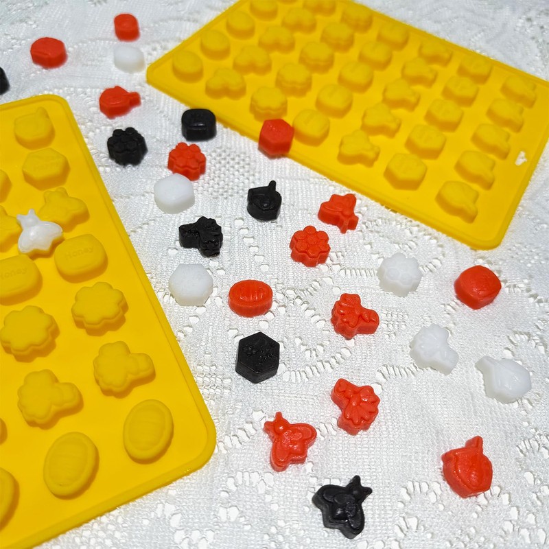 2Pack Honey Bee Chocolate Mold Bee Silicone Molds Honeycomb Chocolate
