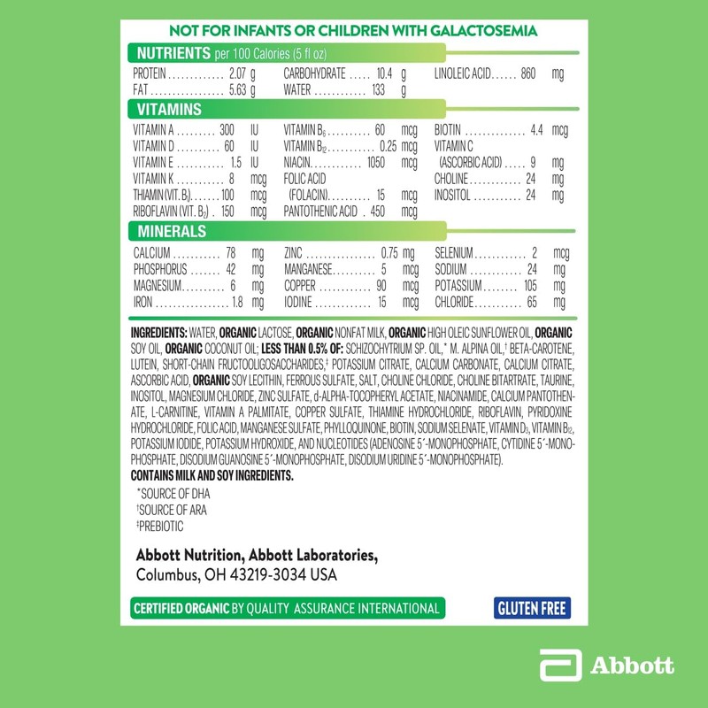 Pure Bliss by Similac Organic Infant Formula, Easy to Digest,