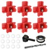 Cyrading 6pcs Chicken Nipple Waterer Horizontal Automatic Poultry Nipples Horizontal