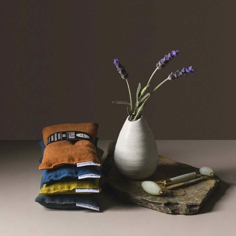 Wheatbags Love Linen Luxe Lavender Heat Pack, Slate