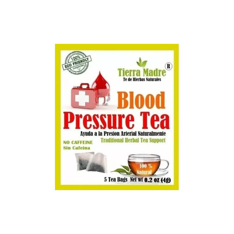 Tierra Madre Blood Pressure tea,Natural Herbal Tea Blend (20 single