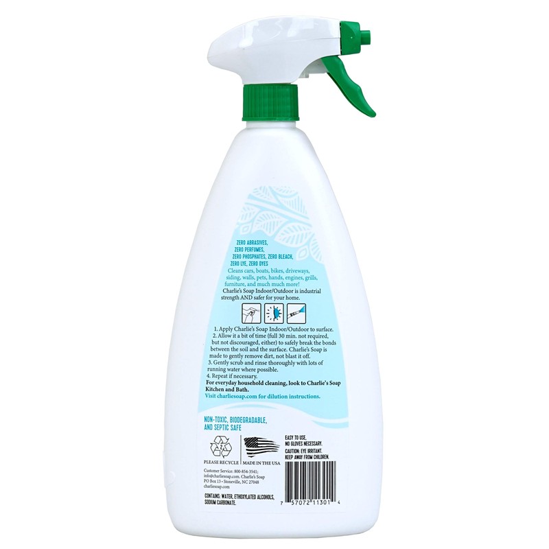 Charlie's Soap Indoor Outdoor and Kitchen & Bath Cleaner Variety