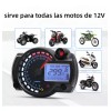 tkspeed Velocímetro Odómetro Lcd Digital Para Motocicleta