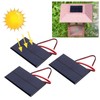 Pack of 3 Solar Panel DC 6 V 1 W