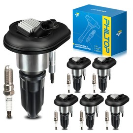 PHILTOP UF303 Ignition Coil Pack and Double Iridium Spark Plugs Fits for 2002-2005 Trailblazer/Envoy/railblazer EXT/Envoy XL,2004-2006 Colorado/Canyon,2006 H3; i-280