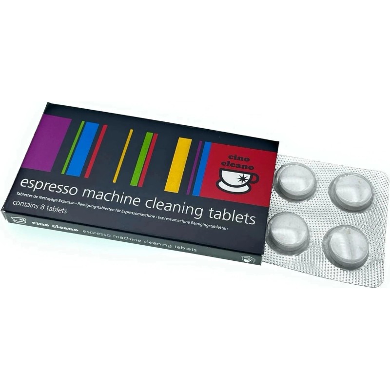 Cino Cleano Espresso Machine Cleaning Tablets 8 Count Per Pack