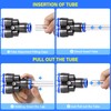TAILONZ PNEUMATIC Blue Y spliter 3 Ways - 8MM Tube