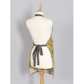 Jolee... Fabrics Wipe Clean PVC Coated Aprons - 100% Cotton Oilcloth - Adults and Childrens Sizes - Easy to Clean and Splash Proof Apron (Ochre Yellow Monkeys, Adult (75cm Length))