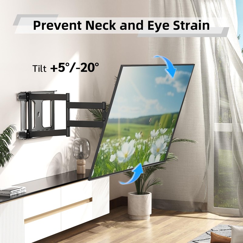 Long Arm TV Wall Mount,Corner TV Wall Mount for 37-75