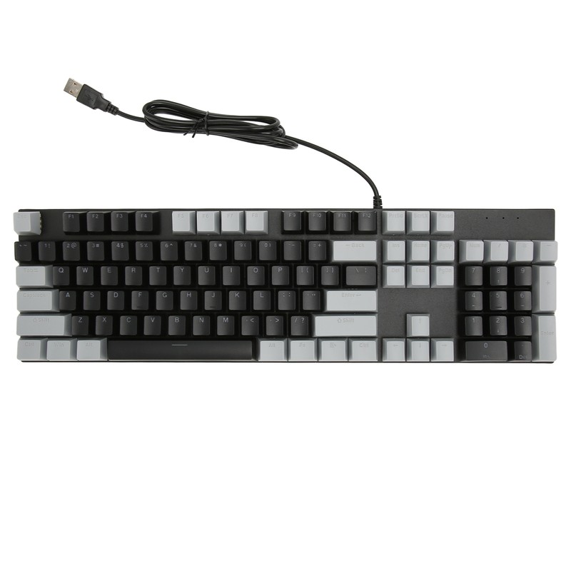 Full Size Mechanical Keyboard 104 Keys USB Wired Gaming Keyboard