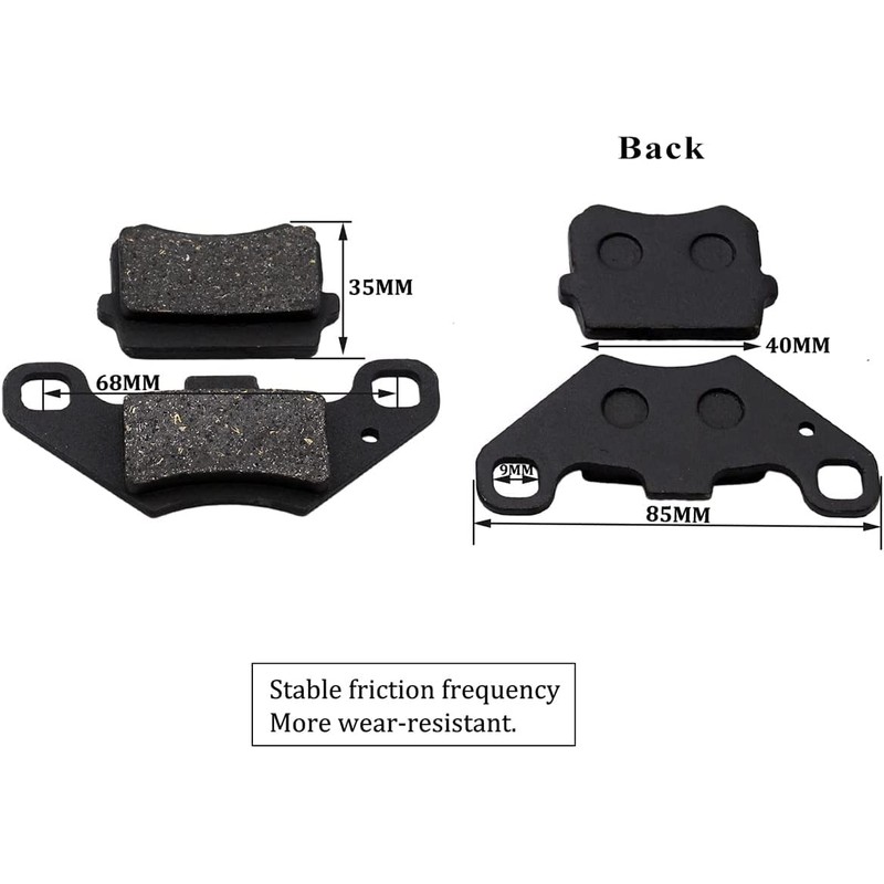 PRO BAT Rear Brake Master Cylinder Caliper Assembly+Brake Disk Rotor+Brake