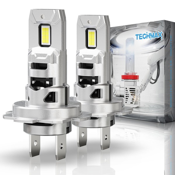 TECHMAX H7 Light Bulb, No Adapter Required 1:1 Mini Size