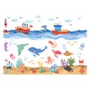 OUFEI Wall Decals Kids Room Peel and Stick Cartoon Underwater