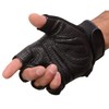 Milwaukee Leather Men's Leather/Mesh Finger less Gloves with Gel Palm