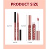 LANGMANNI 6 Matte Lipstick with 6 Lipliners Durable Makeup Set,Long-Lasting