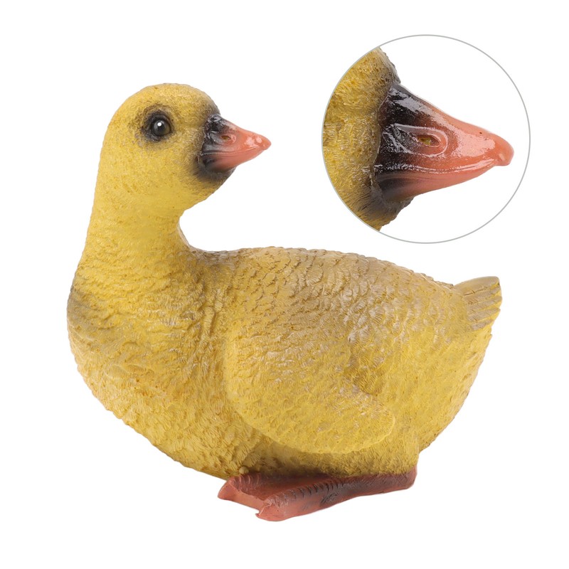 Duck Ornament Resin Weather Resistant Cute Vivid Expression Duck Statues