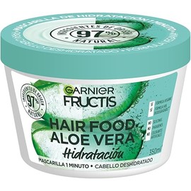 Garnier Fructis H5537200 Mascarilla para Cabello Natural Vegana Anti Frizz con Fructis Hair Food, Verde, 350 ml