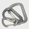 Lifeventure Ultralight Non-locking Karabiners (3-Pack), Aluminum Alloy Wiregate Fastening High