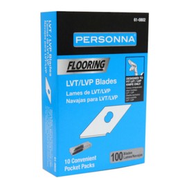 Personna LVT Flooring Replacement Blades - 100-Pack - High Carbon Steel for Maximum Sharpness and Durability - 61-0802