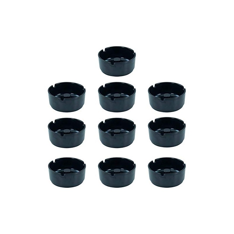 GVK ECO Set of 10 Melamine Ashtrays Diameter 10 cm