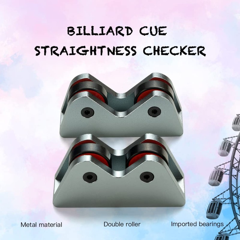 CRICAL 2Pcs Billiard Cue Straightness Checker,Pool Billiard Cue Snooker Club