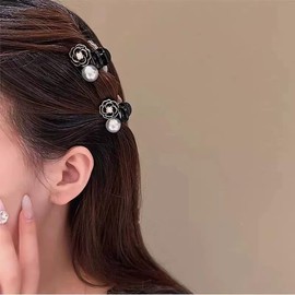 Lemeilleur 12 Mini Pinzas Para El Pelo Con Forma De Camelia, Pinzas Antideslizantes Para Flequillo, Accesorios Para Cabello Grueso Y Fino Para Mujeres