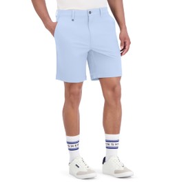 Ben Sherman Mens Four Way Stretch Tech Golf Shorts, Light Blue, 34 US