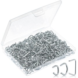 Mr. Pen- Galvanized Hog Rings, 1/2", 3/4", 3/8", 375 pcs, Hog Rings Upholstery, Hog Rings for Furniture Upholstery, Auto Upholstery, Meat & Sausage Casings, Fencing, Animal Pet Cages, Shock Cords