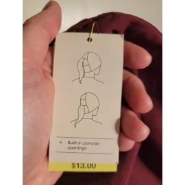 All in Motion NEW All in Motion Women's Jersey Workout Running Beanie 2 Ponytail Slots Warm