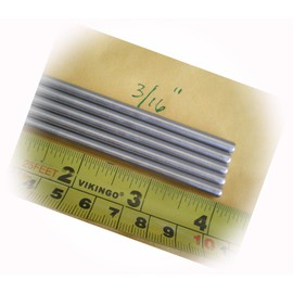 New Pack of 10 Pcs. Stainless Steel Round Rod 304, 3/16" (.192") (4.88Mm.) X 4" Long Versatile and Effective Lures for a Variety of Fish Species Ed022l03084