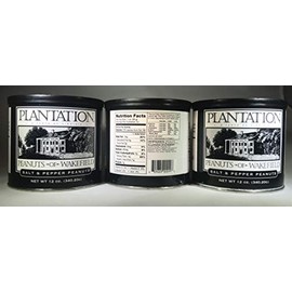 Plantation Peanuts Triple Pack - 3 x 12oz. tins of your favorite flavors (Salt & Pepper)
