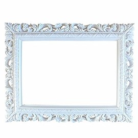 White Antique Style Square 'Selfie' Posing Frame