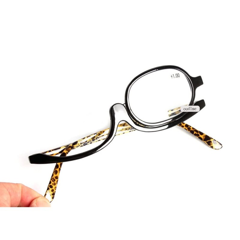 OREUDO Readers Magnifying Makeup Glasses Eye Make Up Spectacles Flip