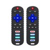 2 Pack Remote Control Shape Teether for Baby,Babies Toy, TV