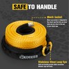 BUNKER INDUST 3/8" x 100' Synthetic Winch Rope,25000LBS Winch Cable