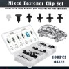 carauto2000 100PCS Retainer Clips Body Bumper Rivet Retainer Trim Molding
