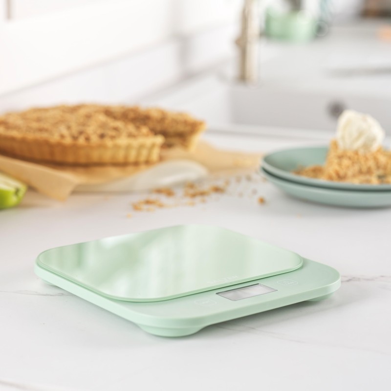 Salter British Bakes Digital Kitchen Scale – Green Baking Scale,