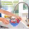 4 Pack Small Colander for Kitchen Mini Plastic Strainer Dish