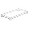 DELIPPLY Vanity Bathroom Tray, Acrylic Rectangle Decorative Catchall Organizer Storage