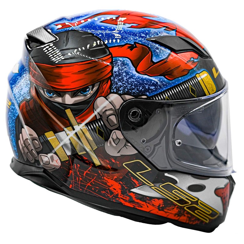 LS2 Helmets Full Face Stream Evo Street Helmet (Ninja Red