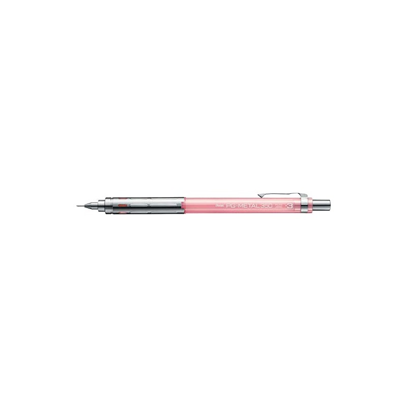 Pentel Mechanical Pencil PG-METAL350 0.3mm PG313-TP Clear Pink | Drafting