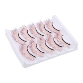 Housoutil 10pairs Long False Lashes Eyelashes Makeup Individual Lashes for Cosplay
