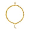 BuDhaGirl Luna Bracelet - Olive With Moon Charm