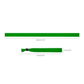 Wristrenyi Cloth Wristbands For Events-100 Pack Green Fabric Bracelets Wrist Bands for Concerts Festival Admission Party