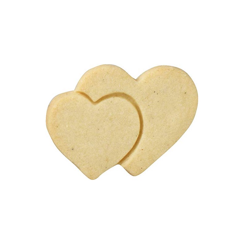 Birkmann 1010688510 Cookie Cutter Double Heart Stainless Steel, 6.5 Cm,
