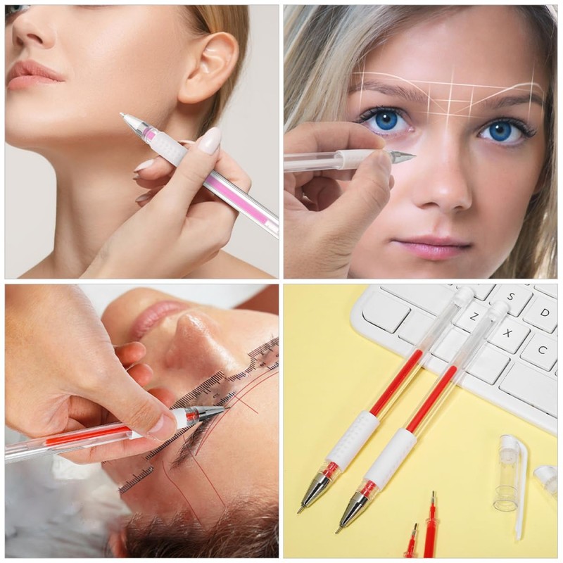 COHEALI Tattoo Position Marker Pen Set with Replacement Nibs for