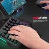 HXSJ Single Hand Membrane Keycap Gaming Keyboard 35 Keys Single