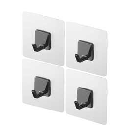 Yamazaki 5667 Film Hooks, M, Set of 4, Black, Approx. W 2.8 x D 1.0 x H 2.8 inches (7 x 2.5 x 7 cm), Tower, Kitchen Rack, Tool Hook