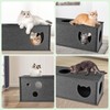 Cat Tunnel for Indoor Cats, DIY Transformable Cat Hideaway Cave,